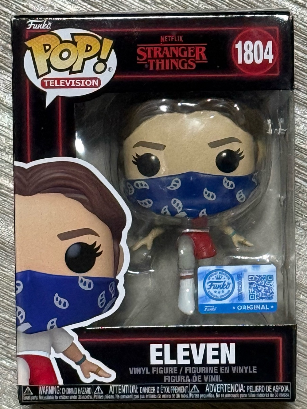 Funko Pop! Television Eleven Stranger Things Bandana Floating In Battle Pose New